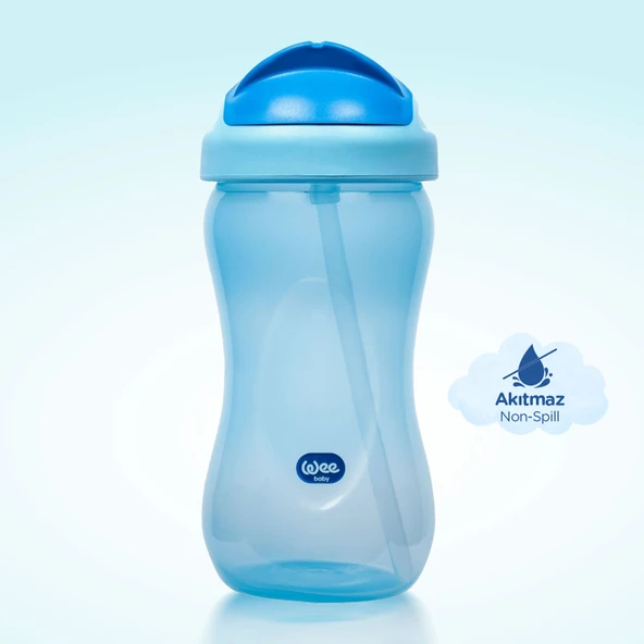 Wee Baby Pipetli Bardak 350 ml - MAVİ - 3