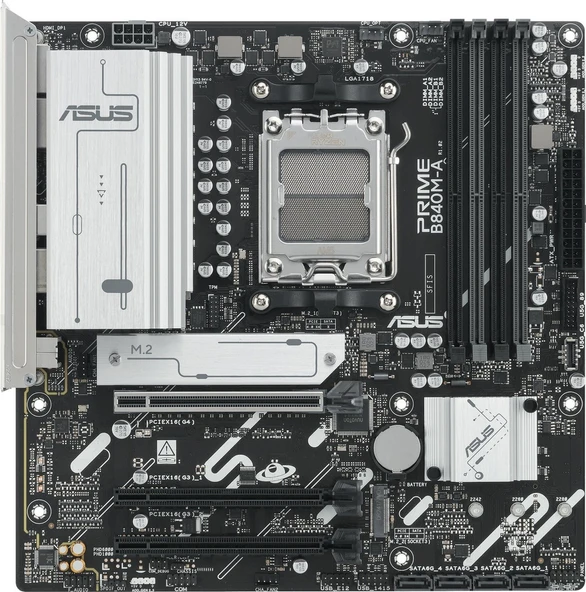Asus Prime B840M-A-CSM AMD B840 7600 MHz (OC) DDR5 Soket AM5 mATX Anakart - 2