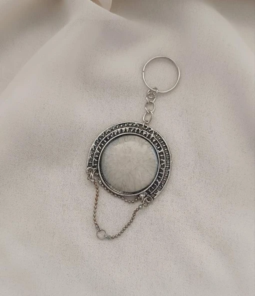 Anahtarlık Sedef Taş Araba Cüzdan Çanta Süsü Aksesuar Kadın - 2