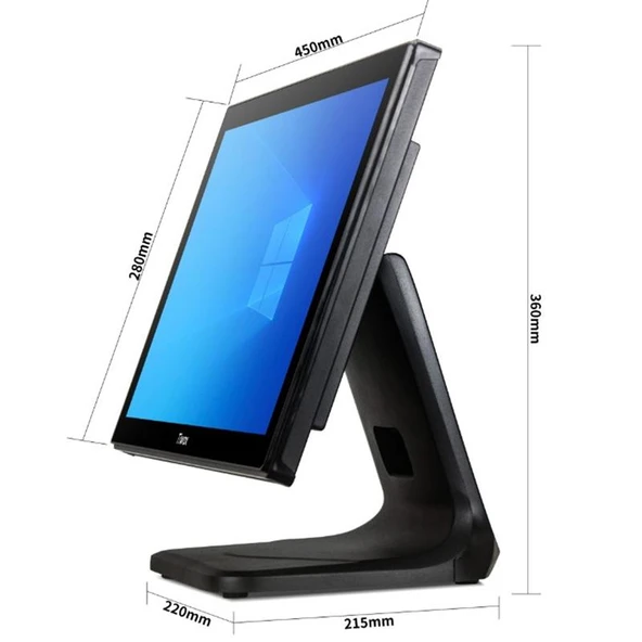 TIWOX TP-7650 18.5" I7 5.NESİL 128GB NWME SSD 8GB DDR4 RAM 1366X768 DOKUNMATİK POS PC - 2