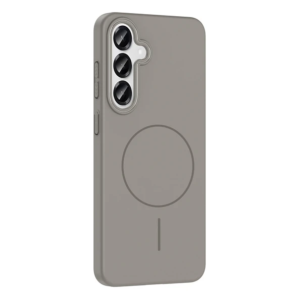 Galaxy S25 Plus Kılıf Magsafe Şarj Özellikli Zore Ruby Silikon Kapak - Resim 7