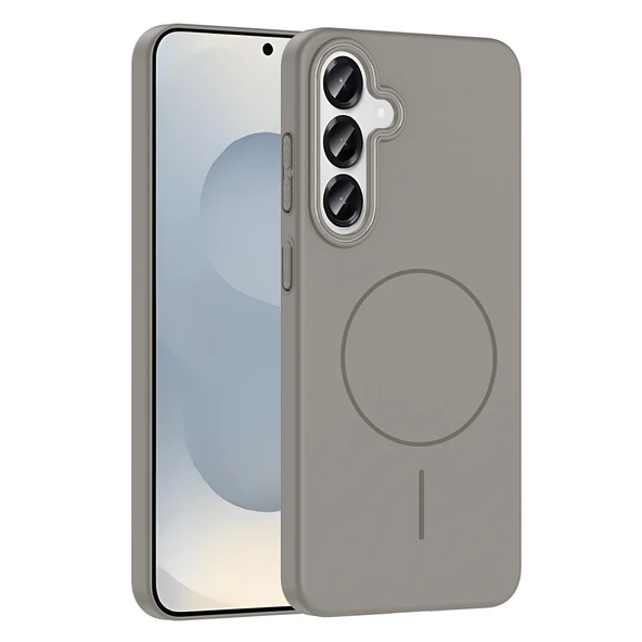 Galaxy S25 Plus Kılıf Magsafe Şarj Özellikli Zore Ruby Silikon Kapak - Resim 6