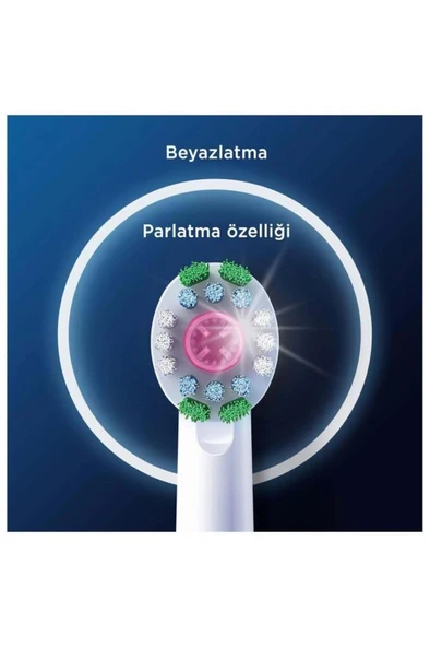 Oral-B Pro 3d White X-filament Şarjlı Diş Fırçası Yedek Başlığı 2 Adet - 4