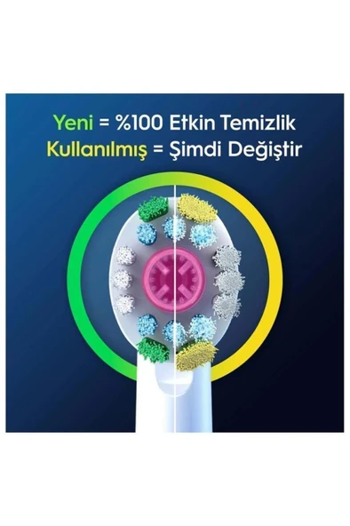 Oral-B Pro 3d White X-filament Şarjlı Diş Fırçası Yedek Başlığı 2 Adet - 5