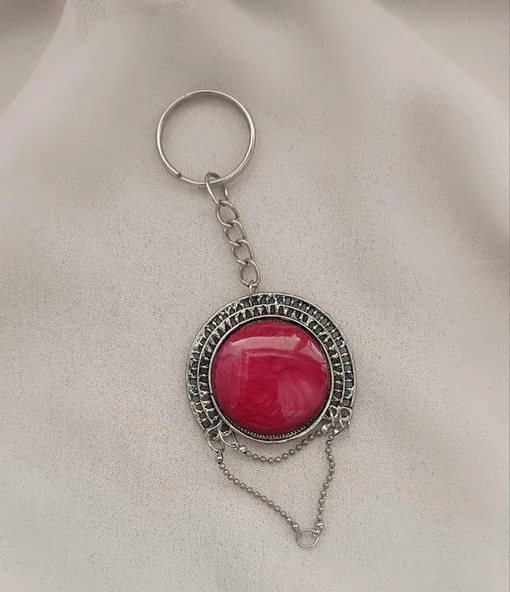 Anahtarlık Sedef Taş Araba Cüzdan Çanta Süsü Aksesuar Kadın - Resim 2