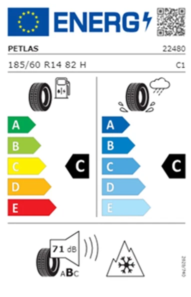 Petlas 185/60 R14 TL 82H MULTI ACTION PT565 Dört Mevsim Lastiği (Üretim Tarihi:2025) - 2