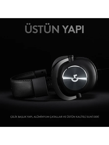 Logitech G Pro X 7.1 Kablolu Kulak Üstü Oyuncu Kulaklığı - 4