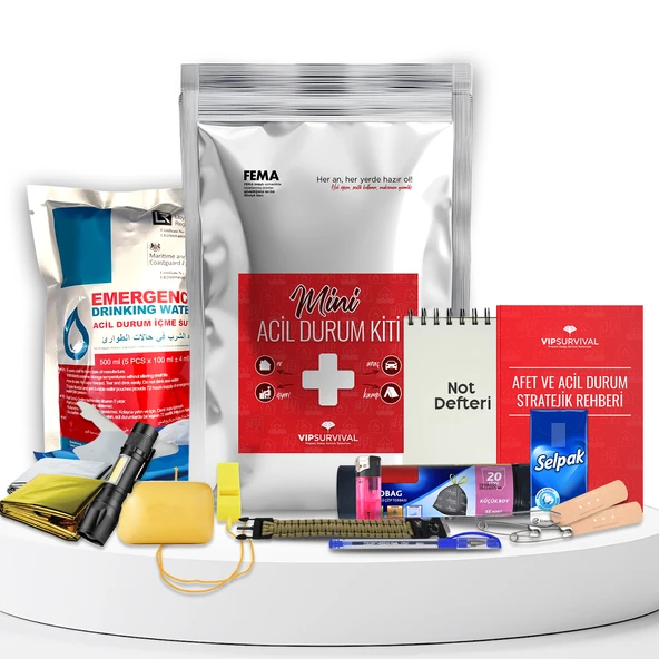 Acil Durum Kiti/Hayatta Kalma Ve Güvenlik Ekipmanları 15 Parça Set
