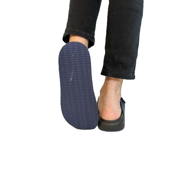 Pierre Cardin 7408 Lacivert Çift Tokalı Yumuşak Taban Erkek Terlik - Resim 6