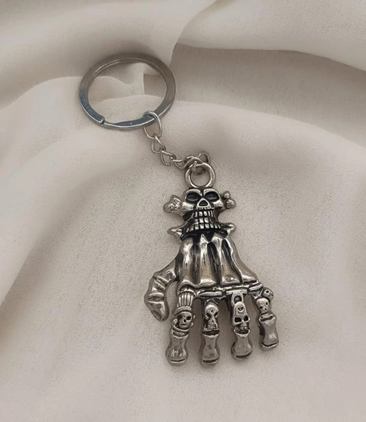 Kuru Kafa El Metal Anahtarlık Araba Çanta Cüzdan Süsü aksesuar ürün görseli 1