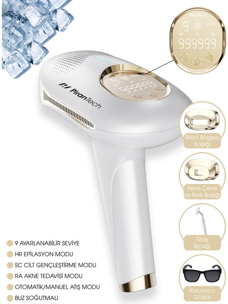 Pirantech BHRL-08 Buz IPL Lazer Epilasyon Aleti