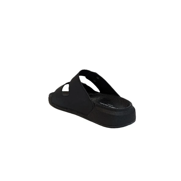 Pierre Cardin 7408 Siyah Çift Tokalı Yumuşak Taban Erkek Terlik - 11