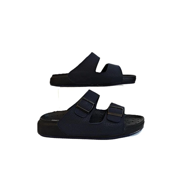 Pierre Cardin 7408 Lacivert Çift Tokalı Yumuşak Taban Erkek Terlik - Resim 7