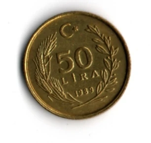 T.C. 50 Lira 1989 (mp1921) - Resim 2