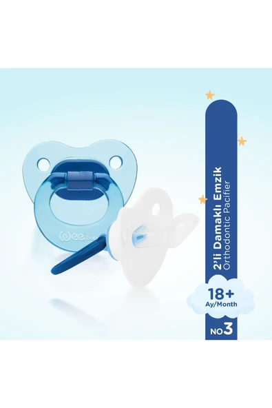 Wee Baby 2’li Damaklı Emzik No:3 - ERKEK - 3
