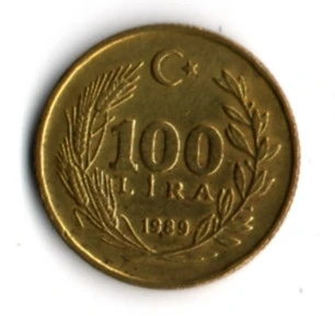 T.C. 100 Lira 1989 (mp1925) - 2