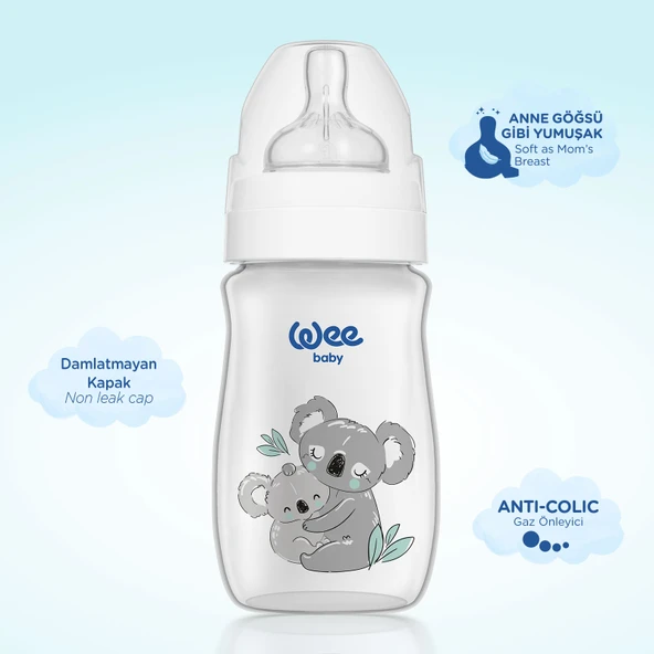 Wee Baby Safari PP Biberon 250 ml - KOALA - 3