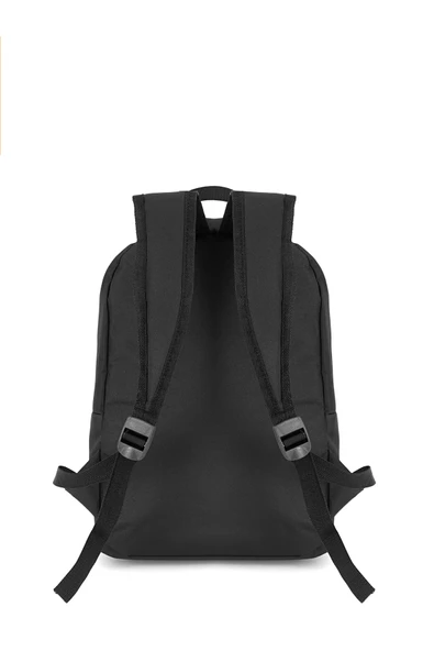 Elegance Unisex Geniş Hacimli Çok Gözlü Su Geçirmez Lise Ortaokul İlkokul Okul Çantası SİYAH - 3