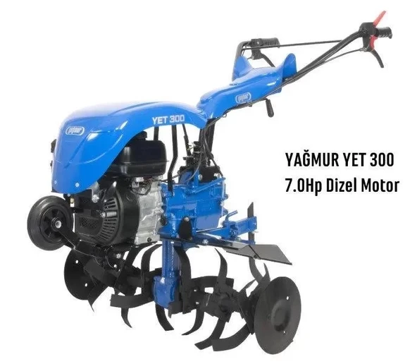 Yağmur Yet 300 Dizel Çapa Makinesi Yağmur D300 7 Hp