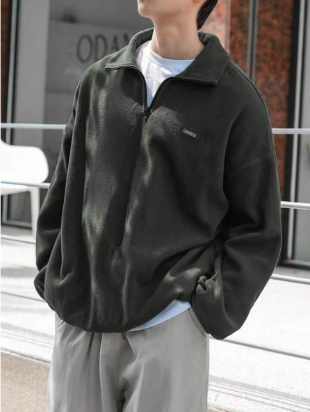 Erkek Polar Oversize Sweatshirt Polar Sweatshirt - 11