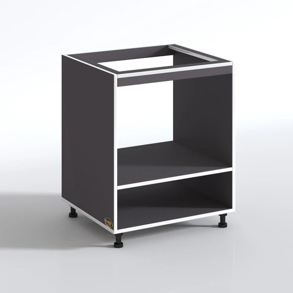 Kenzlife ocak dolabı gülpembe gri 85*70*60 XLARGE hazır mutfak ankastre gömme ocak için - Resim 3