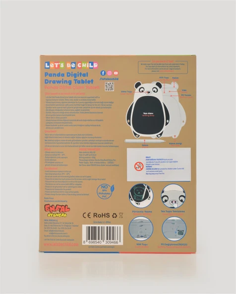 Dijital Panda Çizim Tableti 8,5" - 3