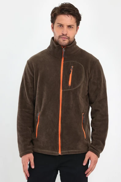 Erkek Polar Tam Fermuarlı 3 Cepli Outdoor Polar Ceket Tactical Flecee POLAR-GNS - Resim 11