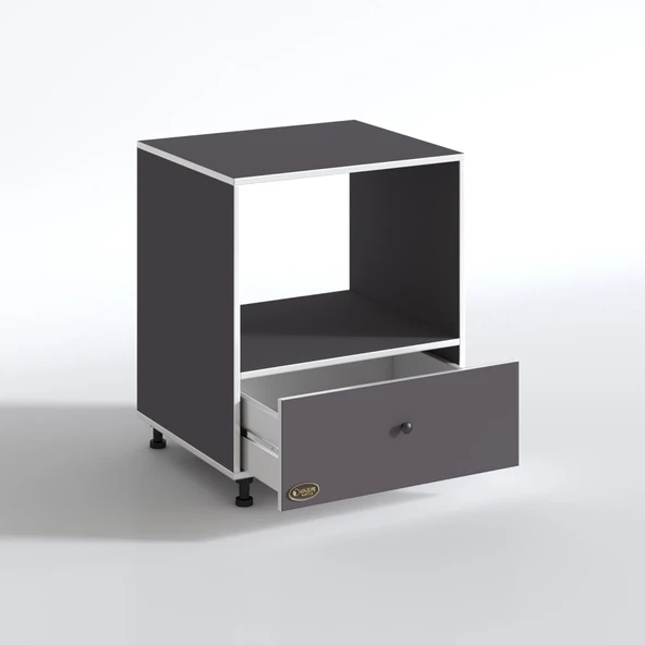 Kenzlife ocak dolabı nevresel gri 85*70*60 XLARGE çekmeceli hazır mutfak klasik setüstü ocak için sabit tabla - Resim 3