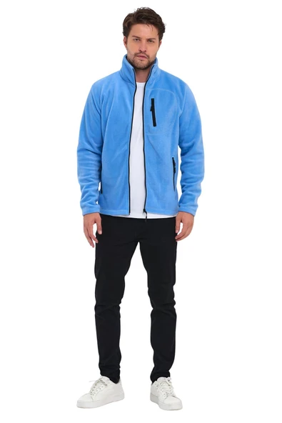 Erkek Polar Tam Fermuarlı 3 Cepli Outdoor Polar Ceket Tactical Flecee POLAR-GNS - 2