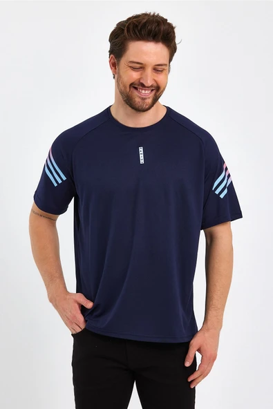 Store Erkek Spor Tişört Baskılı Fitness, Antrenman Fit T-shirt - 10