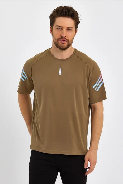 Store Erkek Spor Tişört Baskılı Fitness, Antrenman Fit T-shirt - 8