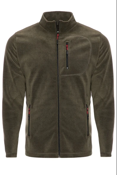 Genıus Store Erkek Polar Tam Fermuarlı 3 Cepli Outdoor Polar Ceket Tactical Flecee POLAR-GNS - 12