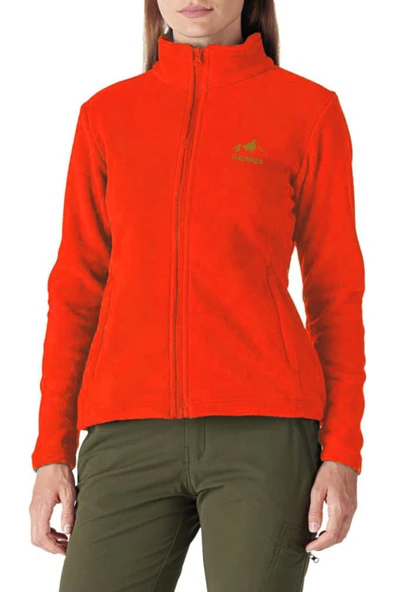 Kadın Tam Fermuarlı Kalın Outdoor Polar Ceket RENKLİ-TAM - Resim 11