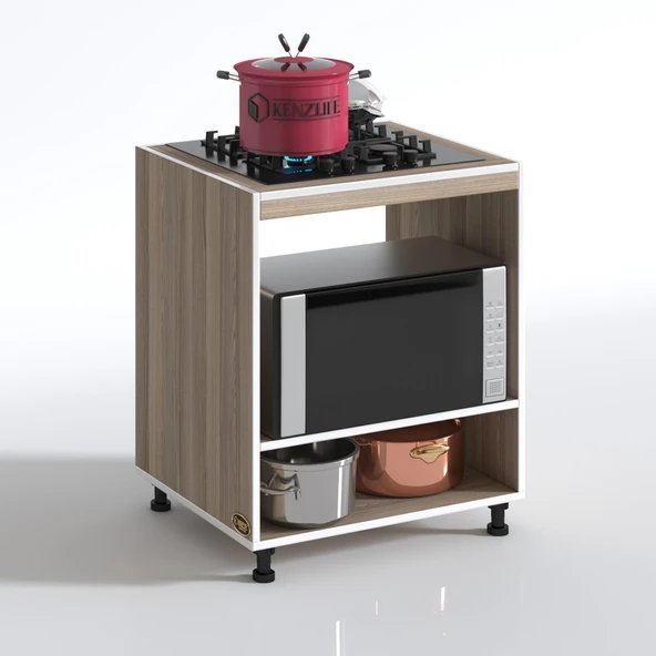 Kenzlife ocak dolabı gülpembe crd 85*70*60 XLARGE hazır mutfak ankastre gömme ocak için - Resim 2