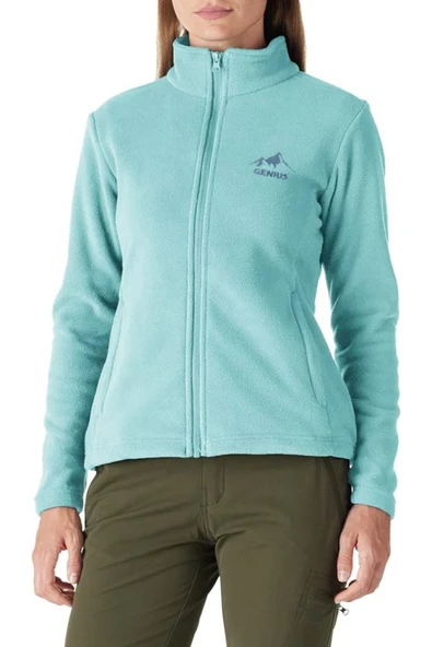 Kadın Tam Fermuarlı Kalın Outdoor Polar Ceket RENKLİ-TAM - 12