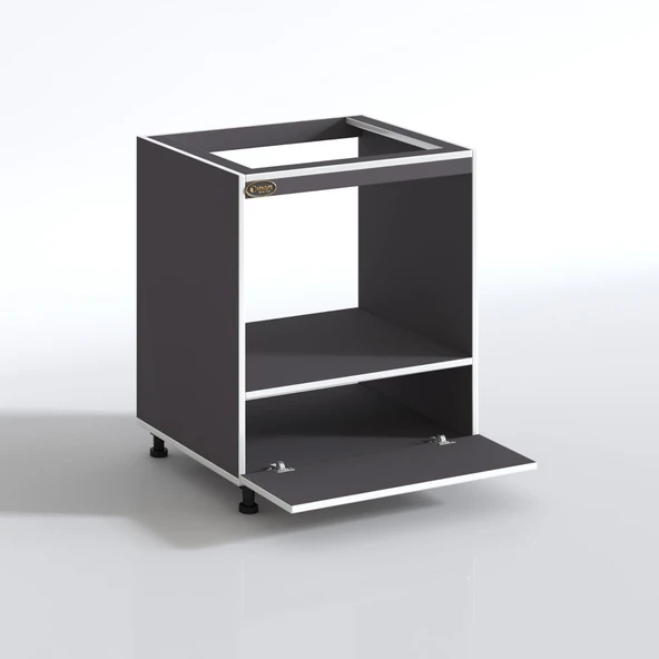 Kenzlife ocak dolabı şehrazat gri 85*70*60 XLARGE kapaklı hazır mutfak ankastre gömme ocak için - Resim 3