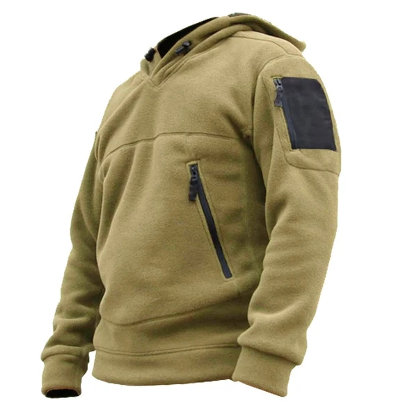 Store Erkek Polar Outdoor Kapşonlu Kombat Tactical Cepli Polar - 11