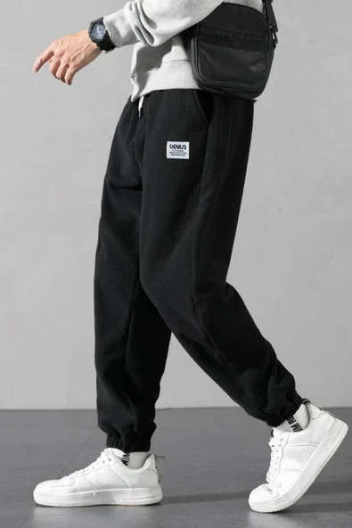 STORE Erkek Polar Kumaş Oversize Erkek Eşofman altı - 8