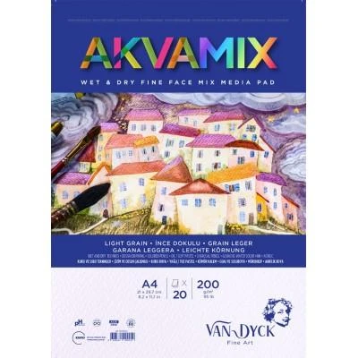 VAN DYCK ÇİZİM BLOK AKVAMIX A4 200 GR 20 YP SPİRAL