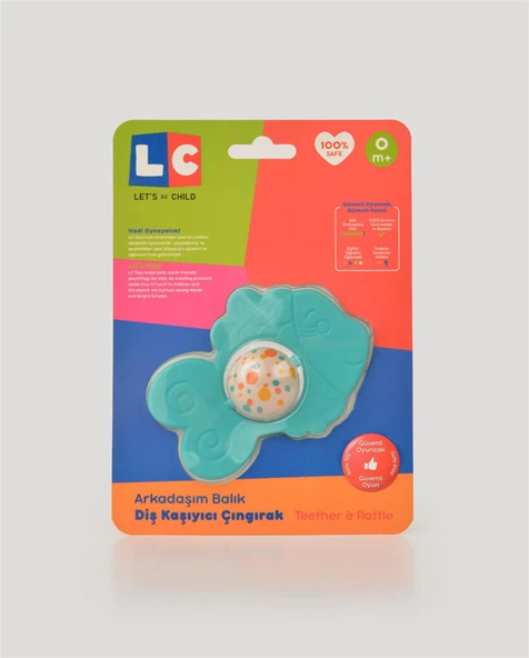 Arkadaşım Balık Mavi Diş Kaşıyıcı Çıngırak - Resim 3