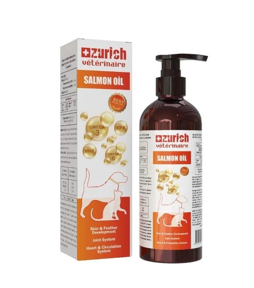 Zurich Veterinaire OMEGA 3 ve OMEGA 6 Balık Yağı 200 ML