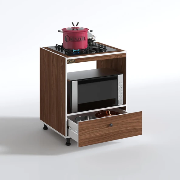 Kenzlife ocak dolabı piraye cvz 85*70*60 XLARGE çekmeceli hazır mutfak ankastre gömme ocak için - Resim 2