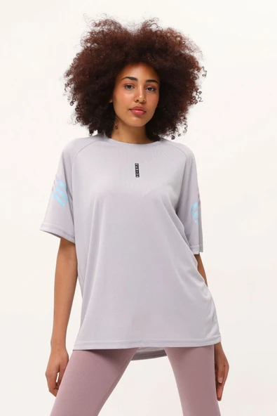 Store Kadın Spor Tişört Baskılı Fitness, Antrenman Fit - 9