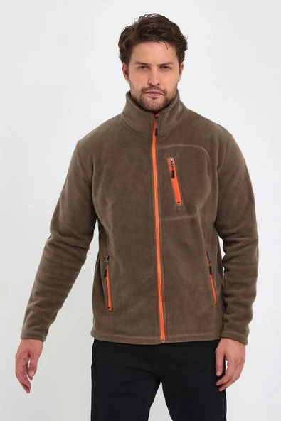 Erkek Polar Tam Fermuarlı 3 Cepli Outdoor Polar Ceket Tactical Flecee POLAR-GNS - 10