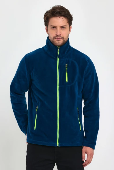 Erkek Polar Tam Fermuarlı 3 Cepli Outdoor Polar Ceket Tactical Flecee POLAR-GNS - 8