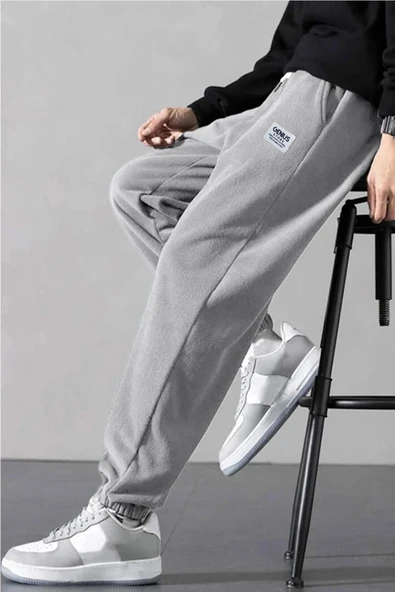 STORE Erkek Polar Kumaş Oversize Erkek Eşofman altı - 10