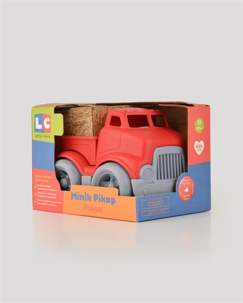 Oyuncak Kırmızı Minik Pikap - Resim 4