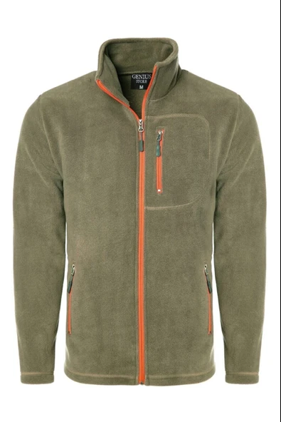 Genıus Store Erkek Polar Tam Fermuarlı 3 Cepli Outdoor Polar Ceket Tactical Flecee POLAR-GNS - Resim 11