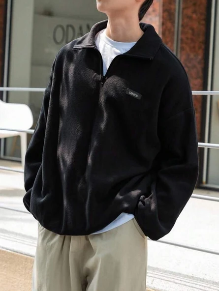 Erkek Polar Oversize Sweatshirt Polar Sweatshirt - 10