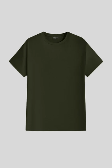 Erkek %100 Pamuk Slim Fit Dar Kesim Bisiklet Yaka BasicTişört BASIC-TSHIRT - 5